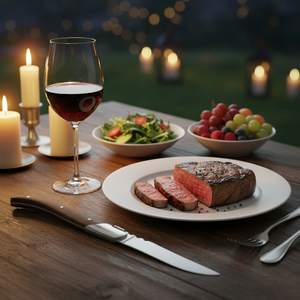 Couteau à steak en acier inoxydable avec manche en bois personnalisé 420 s/s, offre spéciale - Product Image 4