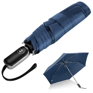 휴대용 소형 여행 우산 소형 42 인치 자동 미니 우산 지갑 접을 수있는 포켓 우산 플랫 핸들