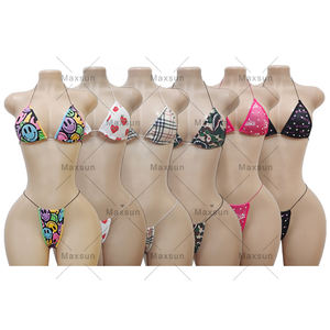 मैक्सिसन विदेशी डांसवियर बिकनी फिनेट रेन्स्टान स्विमसूट तीन टुकड़ा फैशन सेक्सी हॉट लड़कियों बिकनी बॉडी स्टकिंग - Product Image 6