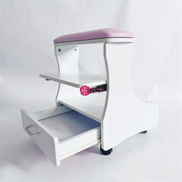Yicheng beauté gros tabouret de pédicure repose-pieds pédicure manucure meubles Salon chariot à ongles chariot bain de pieds tabouret avec roues