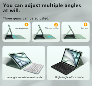 Syx Ipad 10.2inch 9/8/7 thế hệ có thể tháo rời từ Ipad bàn phím trường hợp với chủ bút chì đứng Folio bảo vệ Bìa trường hợp - Product Image 3