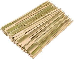 Buy Eco Friendly Bamboo Bar Wooden Sticks for Food Natural Paddle Pick Bamboo Skewers Manufacturer