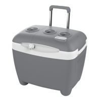 Chine usine 50L grande capacité Mini voiture réfrigérateurs refroidisseur électrique et boîte plus chaude 12VDC 220V AC maison roues poignée Camping réfrigérateur