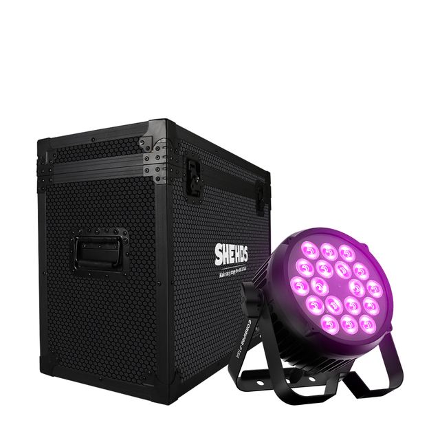 SHEHDS DMX512 IP65 LED Par 18x12W RGBWA UV 6in1 Outdoor Stage Light for Wedding