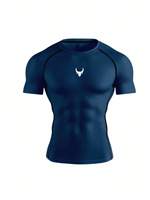 T-shirt Homme Col Rond Imprimé Américain Automne OEM, Coupe Slim, Extensible Quadridirectionnel, Séchage Rapide, Manches Courtes – Fournisseur Populaire