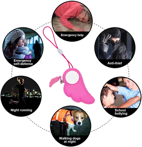 Tự Quốc Phòng Báo Động 90dB Cô Gái Phụ Nữ An Ninh Bảo Vệ Cảnh Báo An Toàn Cá Nhân Scream Loud Keychain Báo Động Khẩn Cấp Cho Trẻ Em Người Cao Tuổi - Product Image 6
