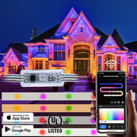 Guirlande lumineuse LED étanche Wi-Fi 12 V CC pour extérieur, rideau lumineux créatif pour décoration