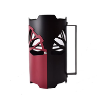 Cache-vent moderne pour chicha en fer, durable, noir et argenté, protection pour charbon, accessoires de fumée pour chicha, modèle droit