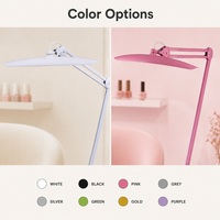 Lampe de travail LED 9501 à pince orientable, à intensité variable, lumière du jour, gain de place, avec options multicolores, pour artiste en extensions de cils et travail sur table