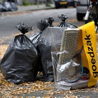 Sacs poubelles durables en PE pour déchets médicaux, sacs cliniques, sacs industriels pour risques biologiques, robustes avec fermeture à bouton