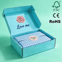 Scatola di Spedizione in Cartone Ondulato di Lusso Personalizzata con Logo per E-commerce, Confezione Regalo per Lingerie e Abbigliamento, Scatola per Spedizioni Aeree