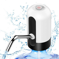 Pompe à Eau Potable Automatique, Distributeur d'Eau Électrique Portable à Recharge USB, Interrupteur pour Bouteille Universelle de 5 Gallons