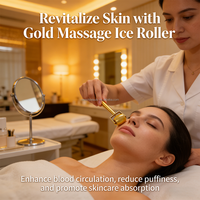 Rouleau de massage corporel pour salon de beauté, masseur facial, rouleau de massage facial à glace portable, appareil de soin de la peau pour spa à domicile