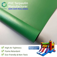 Bâche en PVC gonflable 750 g/m², imperméable, résistante aux déchirures et autonettoyante, pour structures de jeux, directement de l'usine