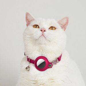 Collar Reflectante de Cuero <span class=keywords><strong>para</strong></span> Gato, Accesorios <span class=keywords><strong>para</strong></span> Mascotas, <span class=keywords><strong>Gps</strong></span>, Manzana, <span class=keywords><strong>con</strong></span> Soporte, Anillo de Campana, Diamante - Product Image 4
