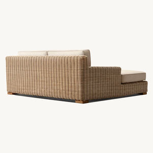 Sillón de Ratán Impermeable de Lujo Moderno para Piscina, Tumbona para Exteriores, Cama Solar para Playa - Product Image 5