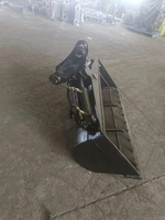 Godet hydraulique inclinable à 45 degrés, 1200 mm (48 pouces), en acier AR400 résistant à l'usure, pour le nettoyage des fossés, accessoire pour excavatrice de 5-6 tonnes