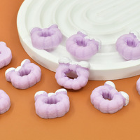 Kawaii noeud papillon beignets résine flatback cabochon pour bijoux à bricoler soi-même faisant épingle à cheveux coque de téléphone accessoires de décoration
