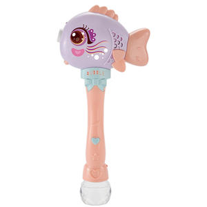 เครื่องเป่าฟองสบู่ไฟฟ้าอัตโนมัติ,ของเล่นปืนฟองสบู่ปลาพร้อมดนตรี B/o ของขวัญซานต้าน่ารักสำหรับเด็กผู้หญิงและเด็กผู้ชาย - Product Image 2