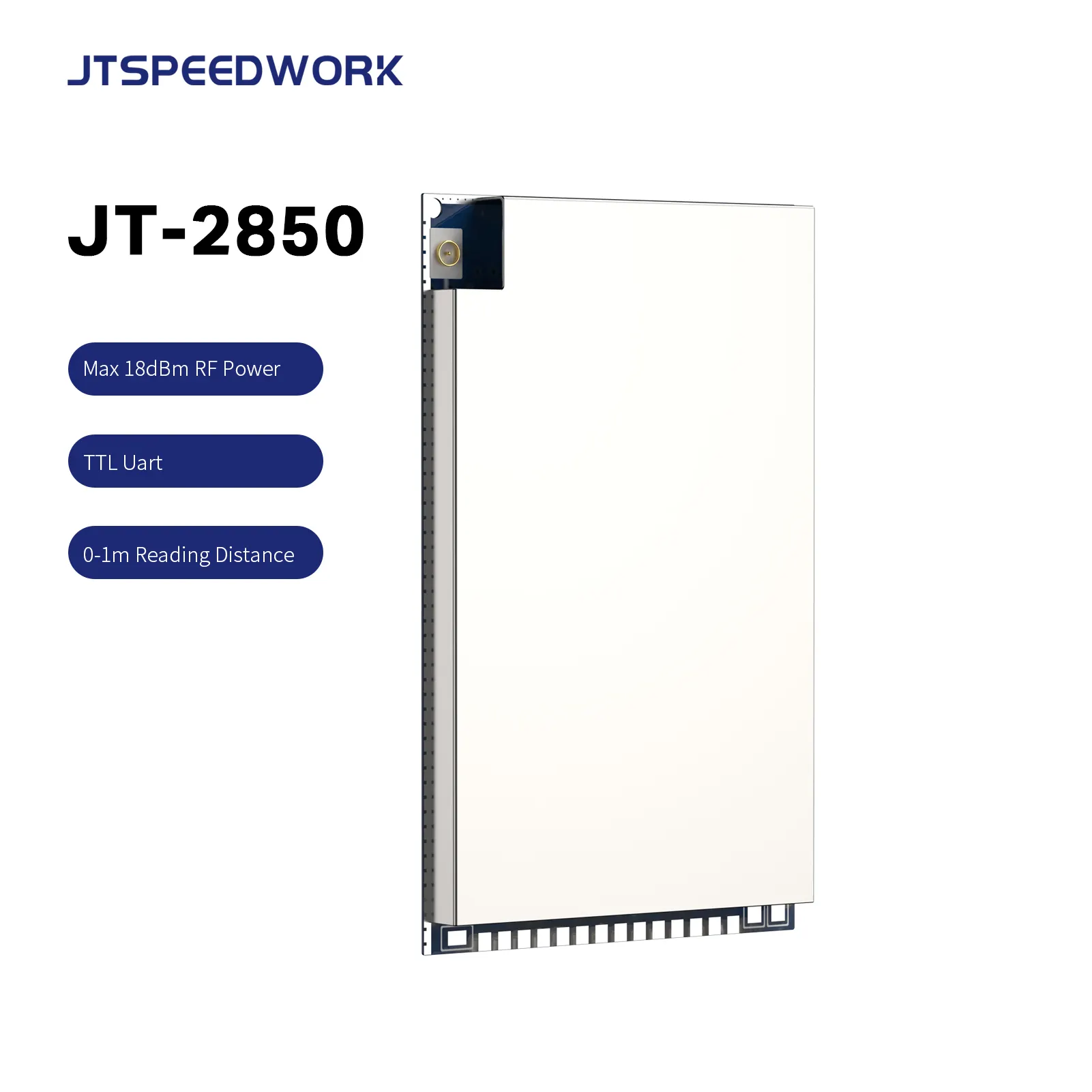 JT-2850 Mô-đun UHF RFID Với Ăng Ten Gốm 3dBi 40Mm Cho Sản Xuất Mô Đun Đầu Đọc/Ghi Thẻ RFID