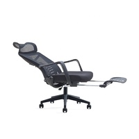 Chaise de bureau exécutive ergonomique moderne en maille respirante, dossier haut, réglable en hauteur, pivotante