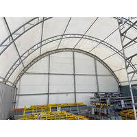 Abri en forme de dôme en acier galvanisé étanche et ignifuge pour garage, entrepôt, stockage, tente