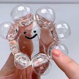 Juguete de burbujas de cristal para apretar, juguete antiestrés de descompresión y rebote lento, juguetes blandos con sonido musical y de enojo. - Product Image 2