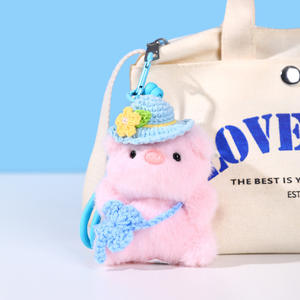 Llavero de peluche de trébol de cuatro hojas, juguete de peluche suave y adorable, amuleto para bolso, regalo para parejas, peluches del Festival de Primavera - Product Image 3