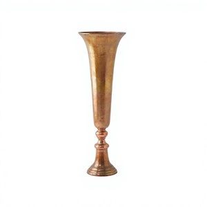 Modern Aluminum Flower Vase Eco-Friendly Durable Drainage Hole Stylish Home Decor Handmade India Customised Hanging B.S. - Product Image 3