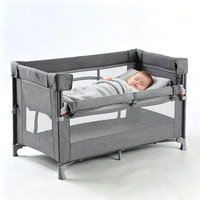 Lit de chevet bébé simple pliable de haute qualité/berceau bébé palypen /co dormeur