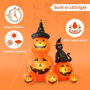 2025 2026 Halloween Inflatable bí ngô và mèo với kỳ nghỉ ánh sáng <span class=keywords><strong>inflatables</strong></span> trang trí sân <span class=keywords><strong>inflatables</strong></span> để bán - Product Image 3