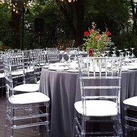 Chaises de mariage Chiavari en acrylique Runwood, Chaise Tyffany, Chaise Tiphanie, Petite Chaise Acryl, Chaises en acrylique pour événements