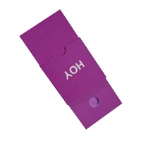 Boîte d'emballage de luxe haut de gamme pour bague intelligente NFC, avec revêtement UV, pelliculage mat, gaufrage, doublure en éponge artistique et fermeture magnétique, pour envoi postal