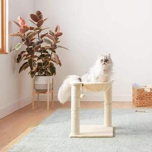 Hot Sale Le Chong Small Size Customizable Wood <b>Cat</b> Tree Tower with Sisal <b>Scratching</b> <b>Post</b> and Interactive Toys - Product Image 3