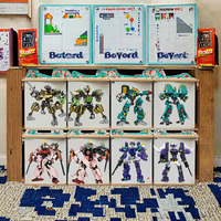 Ensemble de blocs de construction en plastique DIY JS de 40 pièces, jouet d'assemblage de robot transformable pour enfants de 8 à 13 ans