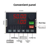 4kW VFD Penggerak Frekuensi Variabel 220V Fase Tunggal ke Tiga Fase Inverter Pengontrol Kecepatan Motor AC untuk Pompa Air