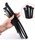 Dilatateur urétral en silicone en forme d'œil de cheval pour hommes débutants, stimulateur urétral pour auto-plaisir