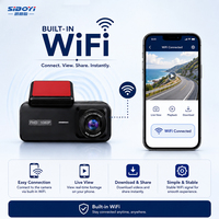 SIBOYI 1.97" IPS 3 Kanallı AHD 1080P WiFi Çift Lensli Araç Kamerası FHD Araç DVR Video Kaydedici Ön/Arka Park Kamerası