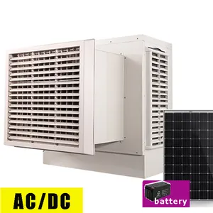 Enfriador de aire acondicionado solar, humidificador para ventana tipo AC DC, ventiladores de refrigeración de aire para exteriores, climatizador
