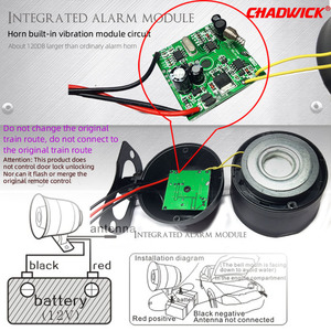 Không dây thông minh hệ thống báo động xe cho Universal xe với cảm biến sốc dễ dàng cài đặt - Product Image 5