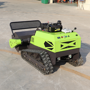 Tondeuse à gazon automotrice à chenilles industrielle sans fil, certifiée CE EPA, télécommandée, portée de 200 m, en acier - Product Image 2