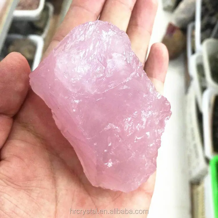 Natural Semi-precious Crystals Healing Stones Raw Rose Quartz Crystal Rough Stones