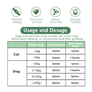 Niedliche Pet Star Bio-Tier gesundheits ergänzung Tabletten Grün lippige Muscheln Kollagen für gesunde Gelenke Knorpel unterstützung schnell - Product Image 4