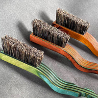 Brosse de nettoyage pour prises d'escalade, bouldering, en poils colorés, manche en bois technique, pour intérieur et extérieur, OEM