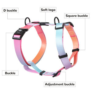 Harnais en <span class=keywords><strong>Nylon</strong></span> en forme de <span class=keywords><strong>H</strong></span>, accessoire haut de gamme, pour chien, Ultra passion, poids, personnalisé - Product Image 5