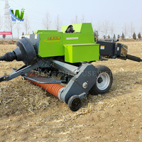 Machine à cueillir et à presser la paille de blé et de maïs, presse à balles carrées de type tracteur, machine à broyer et à presser le foin carré pour tracteurs