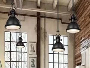 Zeal Lighting Nordic Modern Hot Sale LED E26 Base de bombilla Hierro Negro Single Vintage Lámpara colgante - Product Image 6