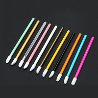 Vente chaude Beauté Utilisation Brosses Jetables Maquillage Lèvres Rouge À Lèvres Baguettes Kits D'outils Brillant À Lèvres Applicateurs Testeur Baguettes Brosse À Lèvres