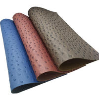 Décoration de la maison en cuir peau d'autruche produit tapisserie en faux cuir tissu pour sacs meubles livres p