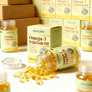 שמן דגים בר אומגה <span class=keywords><strong>3</strong></span> בריכוז גבוה EPA DHA, מקור דיג בר, GMP ISO9001, חלאל - Product Image 4